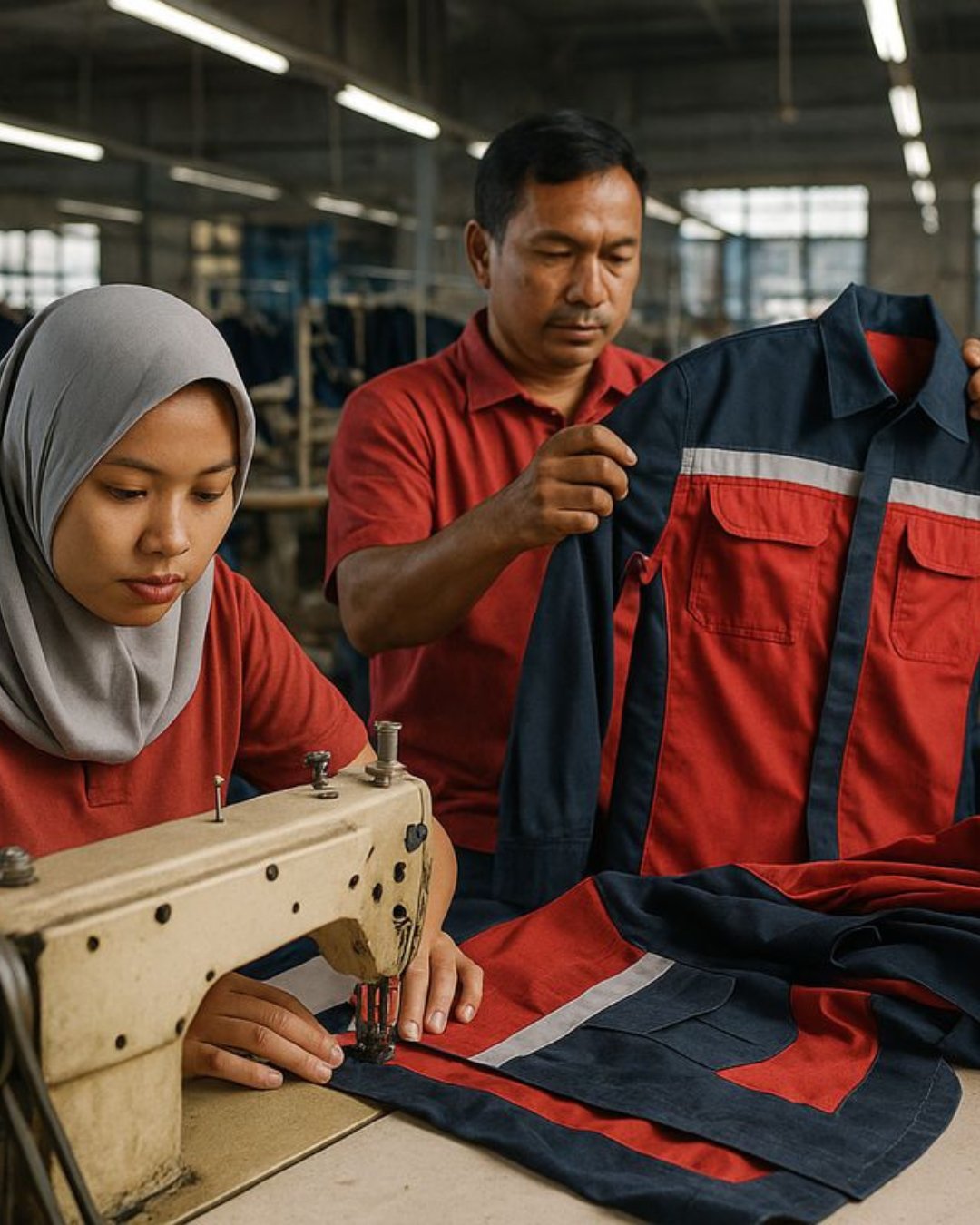 Proses quality-check produksi Barazaki Konveksi