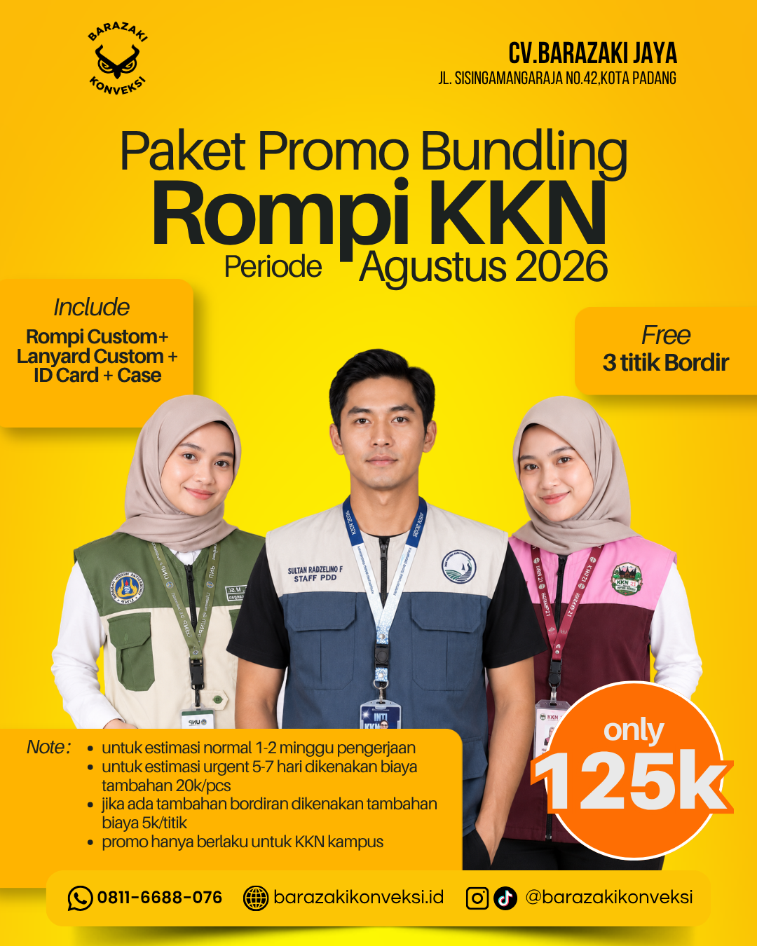 Promo Rompi Khusus KKN